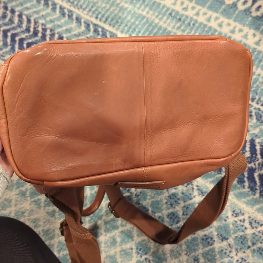 Lucky Brand, Camel Color Leather Backpack.
